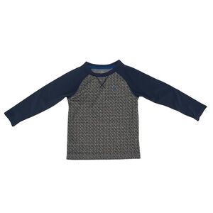 Carter’s Active Gray Blue Dri Fit Geometric Long Sleeve Top Size 4 Kids